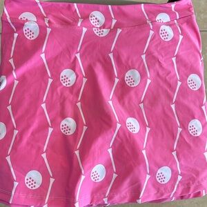 Chic Pink Patterned Mini Skirt